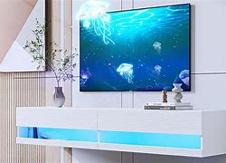 Image result for Floating TV Stand Cabinet White