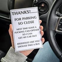 Image result for Funny No-Parking Notes