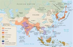 Image result for European Imperialism in Asia Map