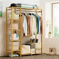 Image result for Wood Closet Clothes Rack