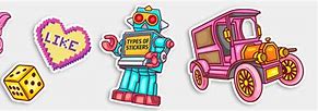 Image result for Types of Stickers