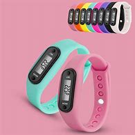 Image result for Pedometer Silicone Watch White