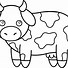 Image result for Cow Face Clip Art Black and White