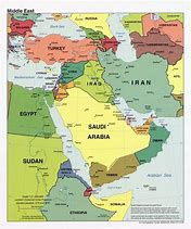 Image result for Middle East Political Map with Capitals