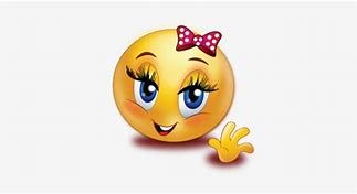Image result for Emoji Girl Waving Hello