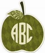 Image result for Teacher's Apple Monogram