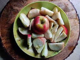 Image result for Cutted Apple Photo in a Plate