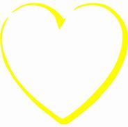 Image result for Yellow Heart Transparent PNG