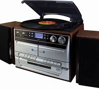 Image result for Stereo with Turntable Cassette CD Player