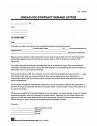 Image result for Breach of Contract Agreement Template