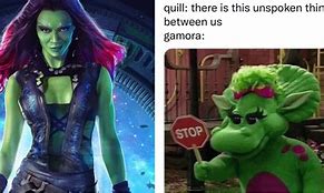 Image result for Gamora T-Rex Meme