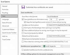 Image result for AutoRecover File Location