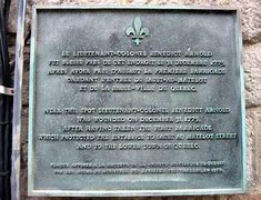 Image result for Benedict Arnold West Point Plaque