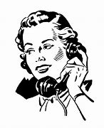 Image result for Telephone Old-Fashioned Woman On Phone Call