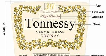 Image result for Blank Hennessy VSOP Label