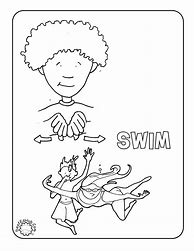 Image result for Sign Language Coloring Sheet