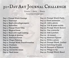 Image result for 30 Day Art Challenge Kit