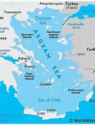 Image result for Map of Greece and Aegean Sea