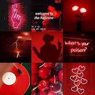 Image result for Red Aesthetic Mood Board