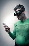 Image result for Super Hero On the Phone