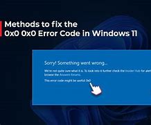 Image result for Error Code 0X0