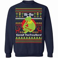 Image result for Kermit the Frog Christmas Hoodie