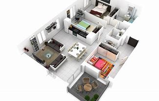 Image result for Three Bedroom Plan