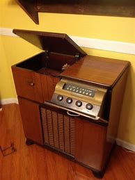 Image result for Vintage Record Player Cabinet