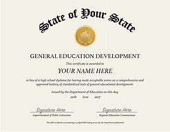 Image result for Printable GED Diploma Missouri