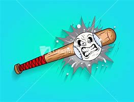 Image result for Baseball Bat Illustration Scary