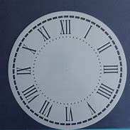 Image result for Roman Numeral Clock Face Stencil