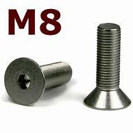 Image result for Brass Screw Flat Head M8x20