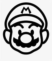 Image result for Mario Drawing Black and White