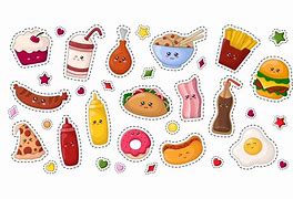 Image result for Food Stickers