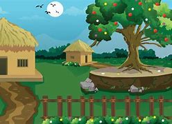 Image result for Village House above View Cartoon