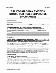 Image result for Free Printable 3-Day Eviction Notice CA