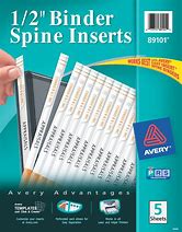 Image result for Binder Spine Insert Template