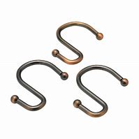 Image result for Aged Antique Brass Shower Curtain Hooks