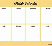 Image result for 7 Days a Week Calendar