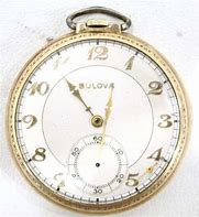Image result for Bulova Gold Pocket Watch