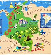 Image result for Colombia Tourist Map