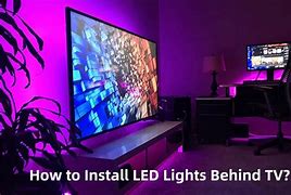 Image result for White LED Lights Behind TV