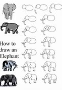 Image result for African Elephant Drawing