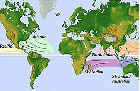 Image result for Tropical Cyclone Basins