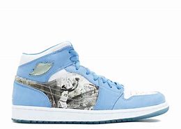 Image result for Nike Jordan 1 White with Blue Suit