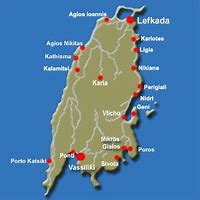 Image result for Map of Lefkada Island Greece