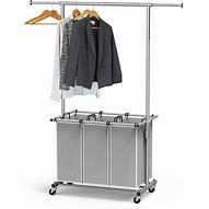 Image result for Laundry Cart with Hanging Rack