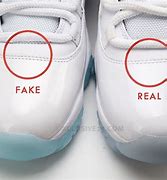 Image result for Air Jordan Fake vs Real
