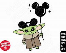 Image result for Baby Yoda Disney SVG