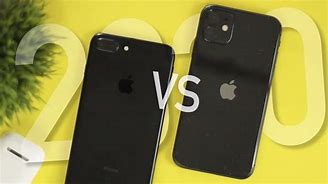 Image result for iPhone 11 Black vs iPhone 7 Plus